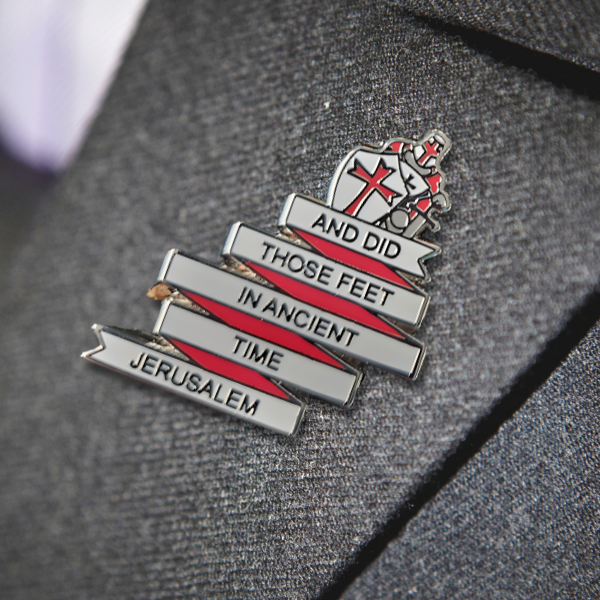 England St George's Day "Jerusalem" Enamel Pin Badge