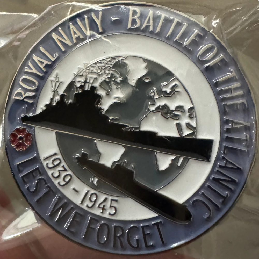 Battle of the Atlantic Pin Badge