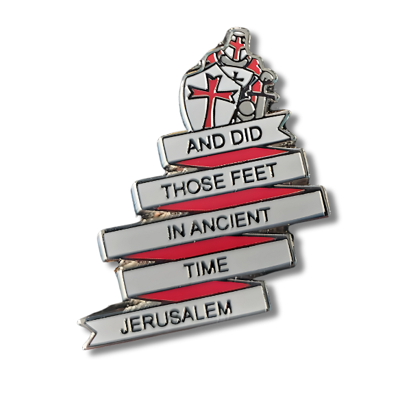 England St George's Day "Jerusalem" Enamel Pin Badge