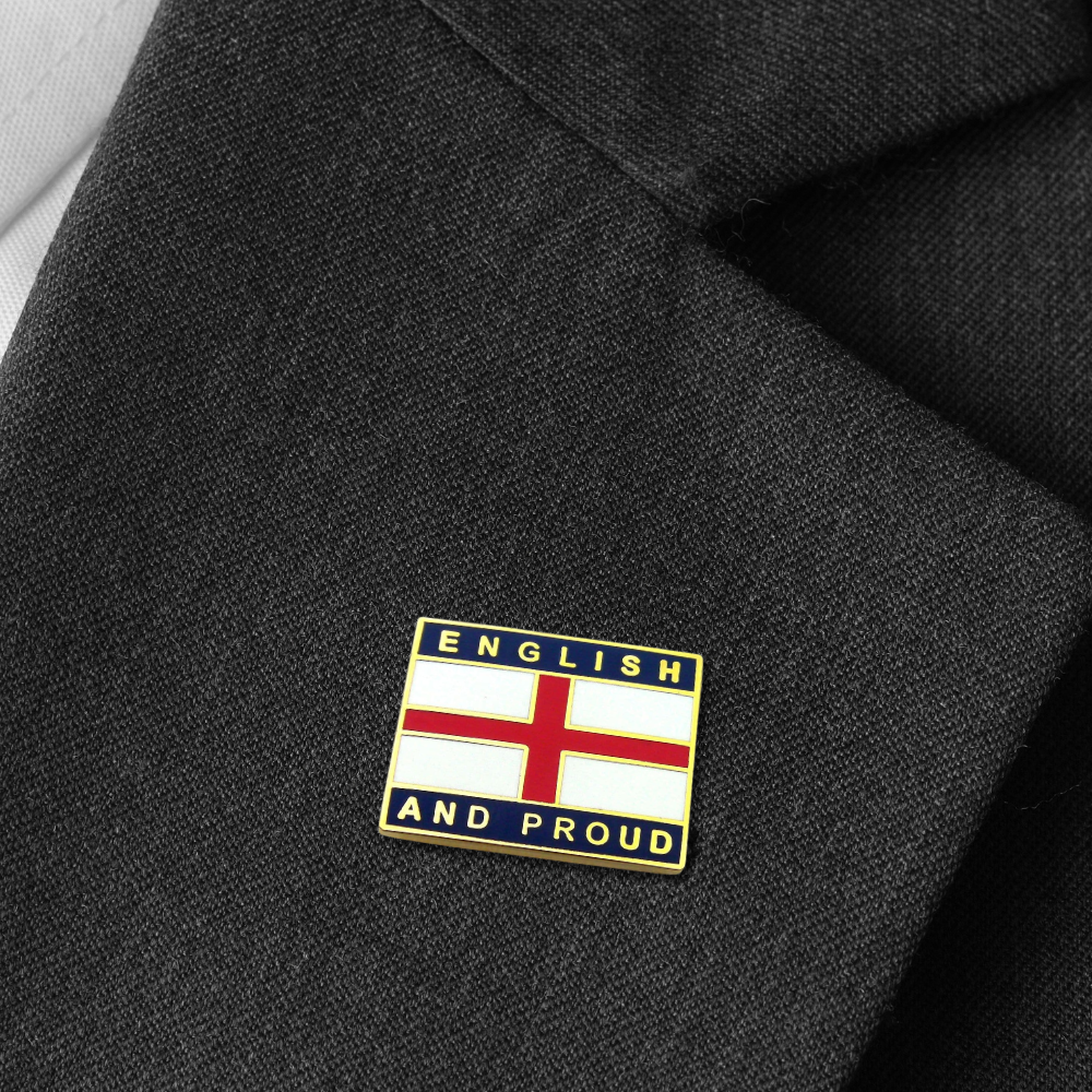 English and Proud England Pin Badge