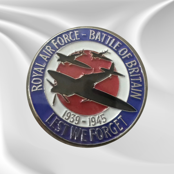 Lest We Forget RAF Battle of Britain Pin Badge