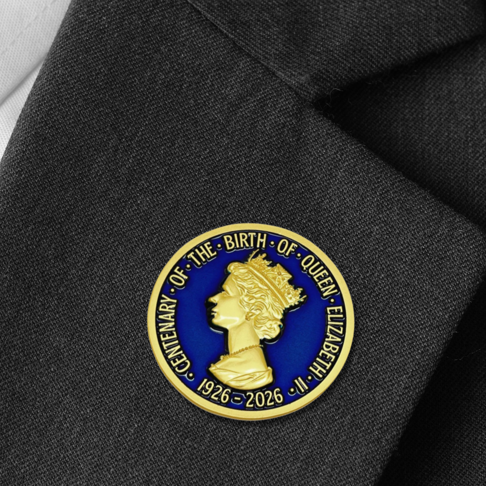 Queen Elizabeth II Centenary Pin Badge (1926–2026)