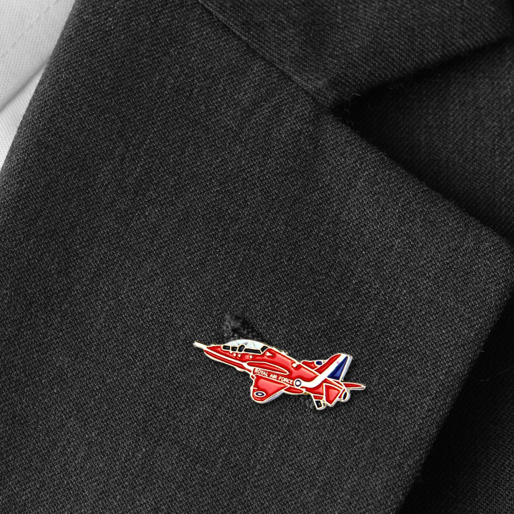 Red Arrows Hawk T1A Pin Badge