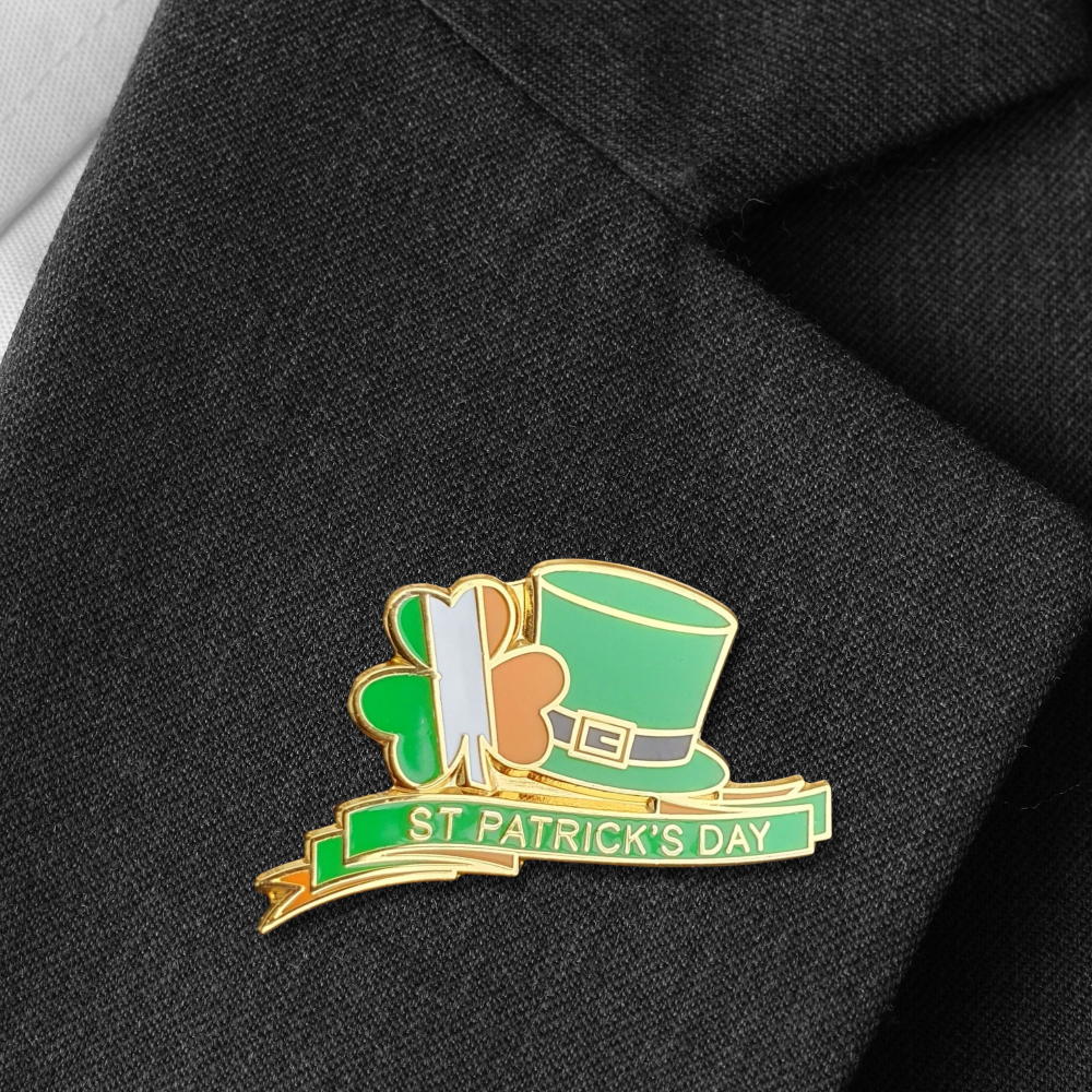 St Patrick’s Day Pin Badge