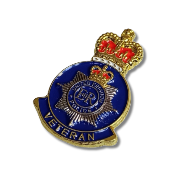 UK Police Veteran Pin Badge