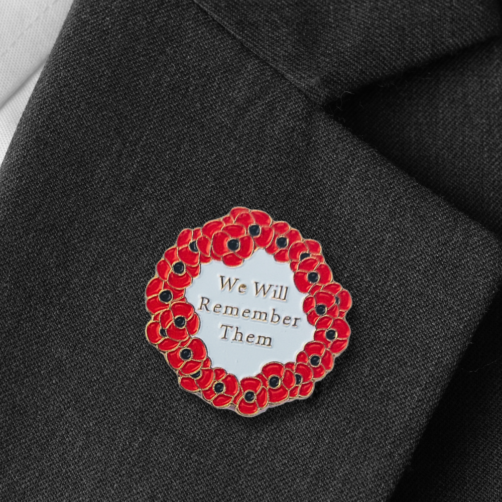 We Will Remember Them Pin Badge