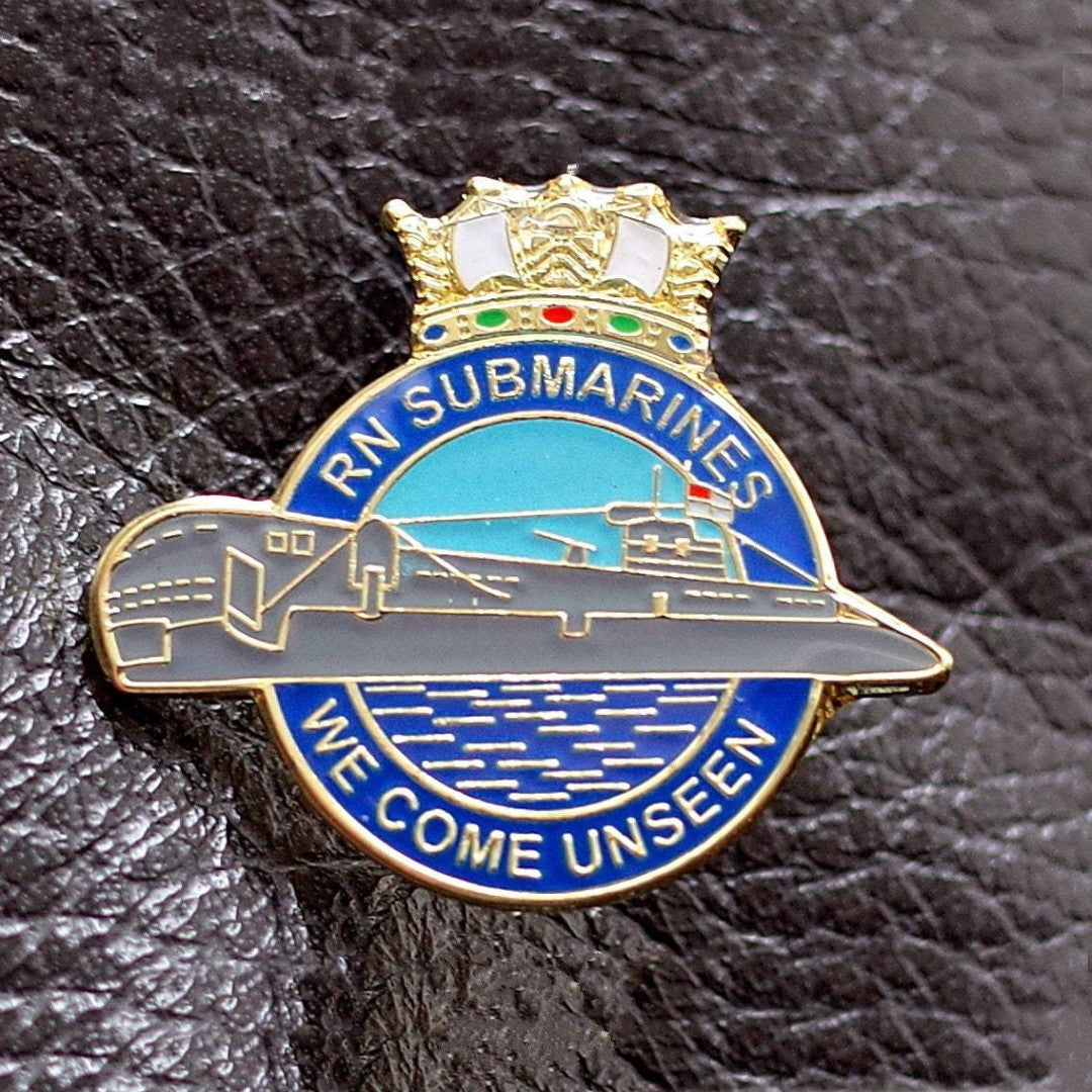 Royal Navy Submarines "We come unseen" Pin Badge