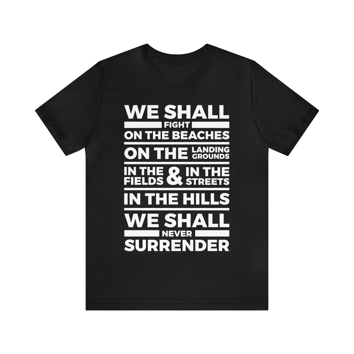 Winston Churchill Never Surrender T Shirt
