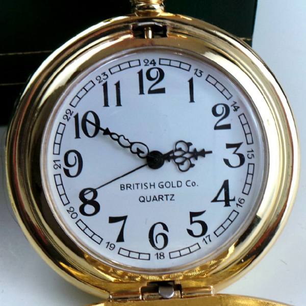 Royal Marines 24k Gold Clad Personalised Pocket Watch