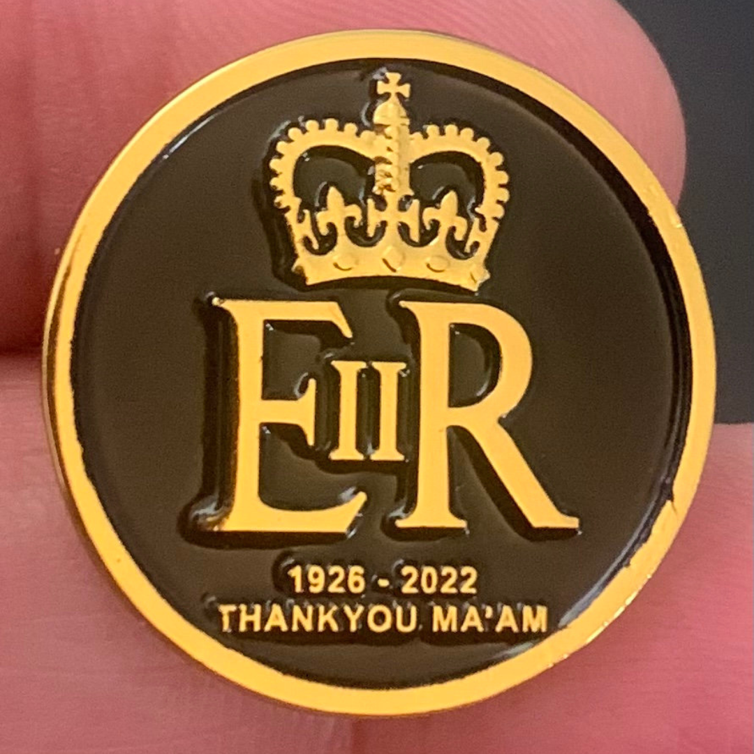 Queen Elizabeth II Commemorative Pin Badge