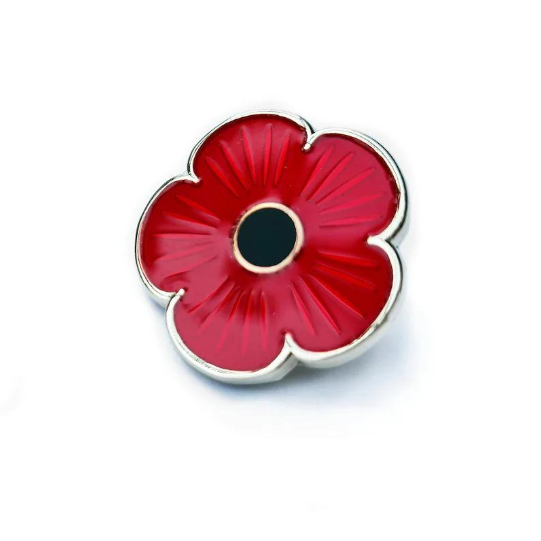 5-Petal Flanders Flower Pin Badge
