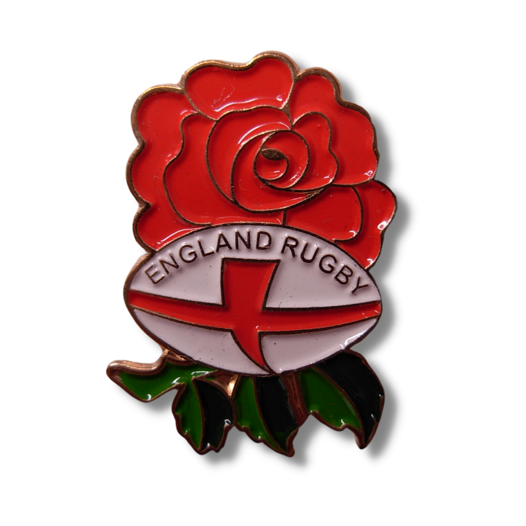 ENGLAND RUGBY ROSE PIN BADGE