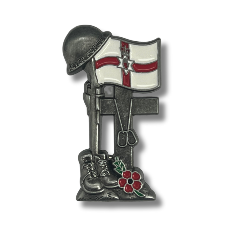 Never Forget Remembrance Pin - Northern Ireland Edition