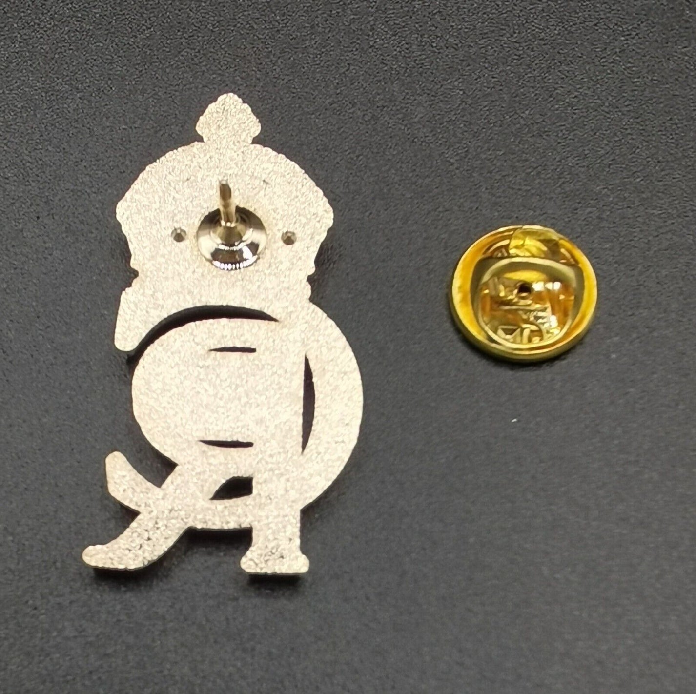 King Charles III Gold-Plated Royal Cypher Brooch