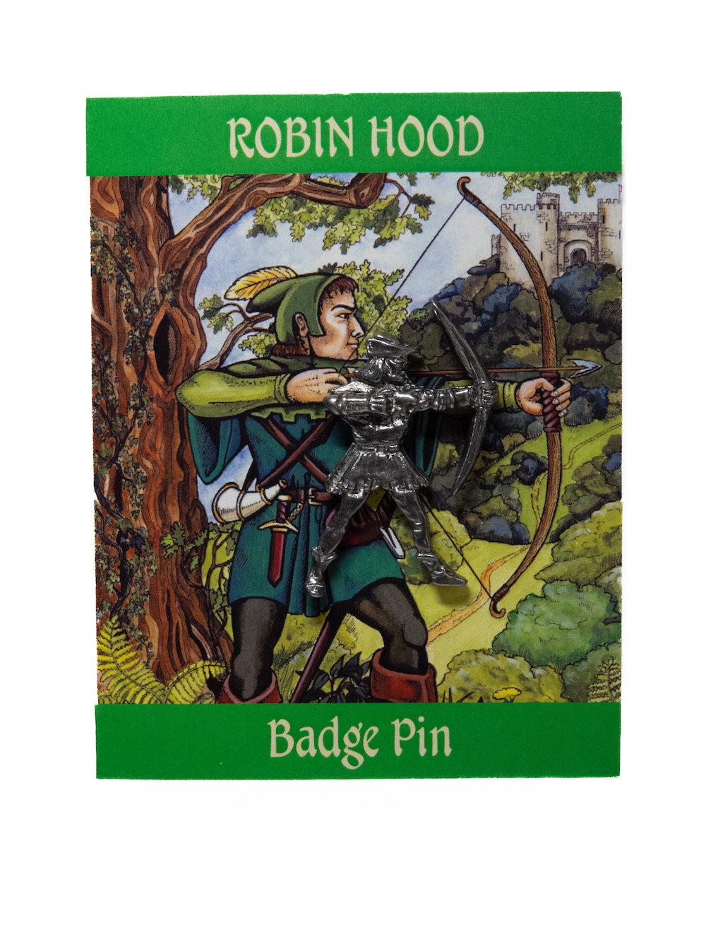 Robin Hood Pewter Pin Badge