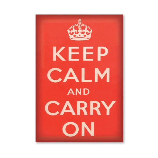 "Keep Calm and Carry On" Fridge Magnet