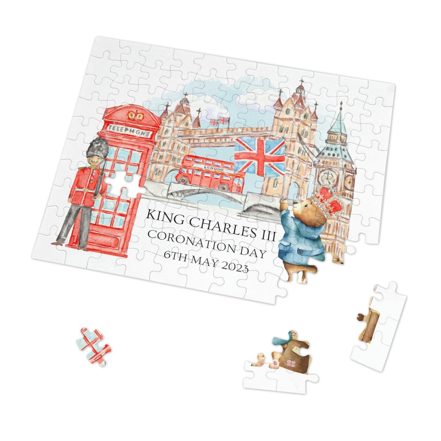 Cute Coronation Jigsaw Puzzle (30 or 110 Pieces)