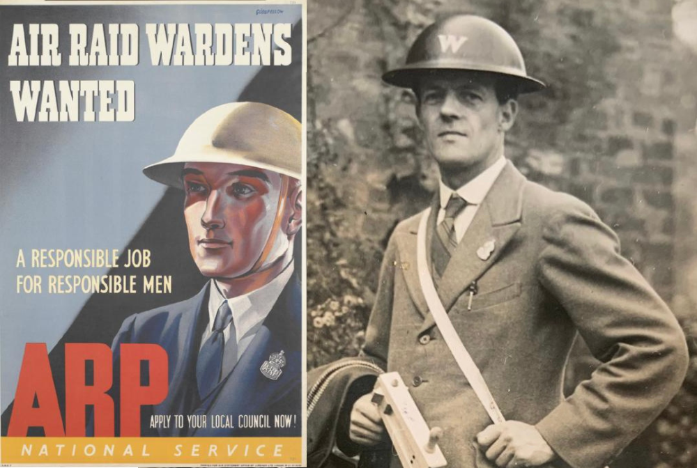 Air Raid Precautions (ARP) Replica Pin Badge