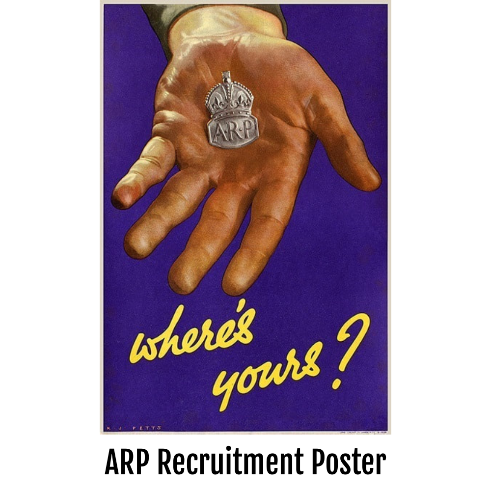 Air Raid Precautions (ARP) Replica Pin Badge