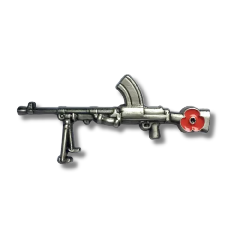 Bren Gun Rifle Lapel Remembrance Pin