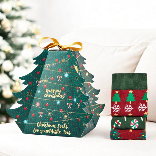 Christmas Tree Socks Gift Set