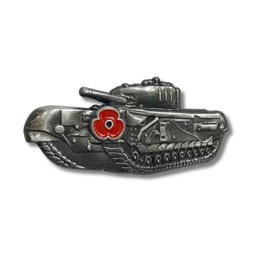 Churchill Tank Remembrance Pin Badge