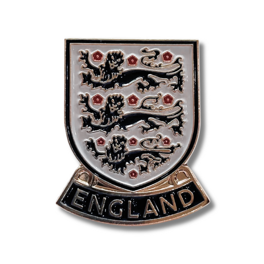 England Lions & Roses Football Pin Badge