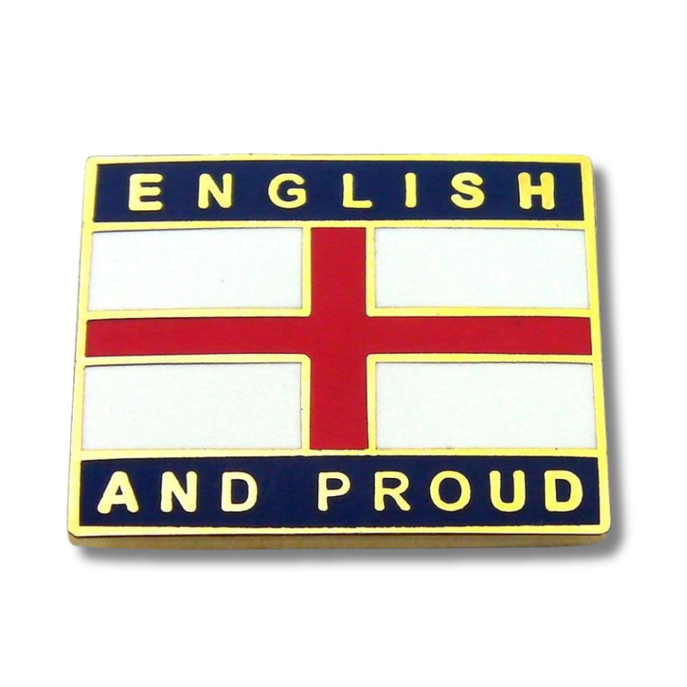 English and Proud England Pin Badge