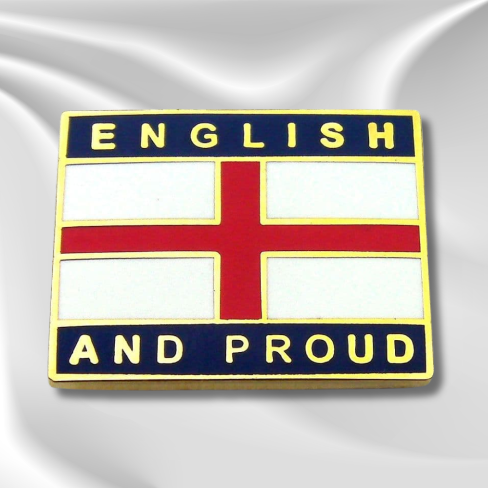 English and Proud England Pin Badge