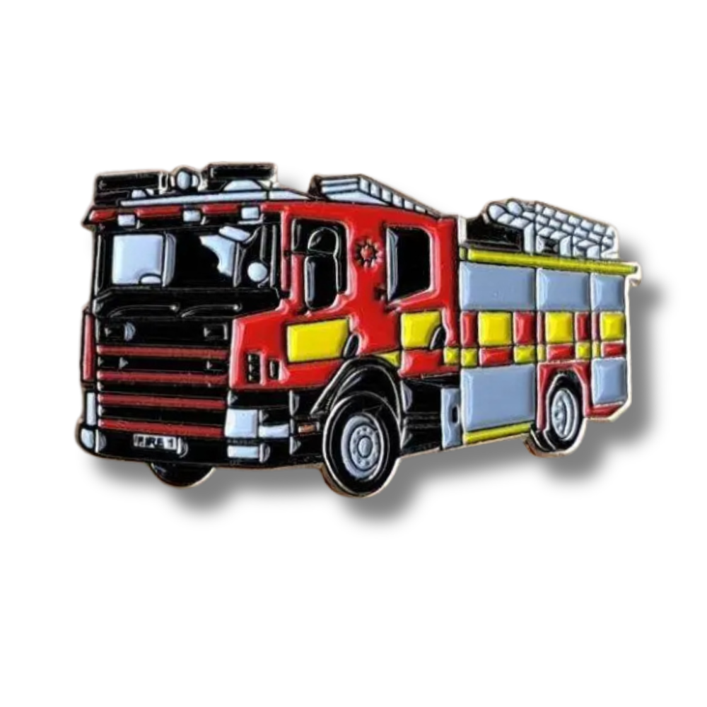 Fire Engine Pin Badge