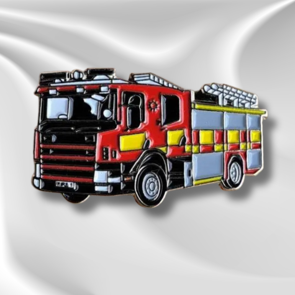 Fire Engine Pin Badge