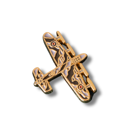 Gold RAF Lancaster Pin Badge