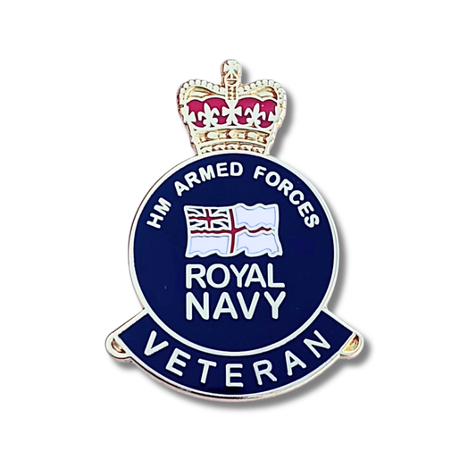 HM Royal Navy Veteran Pin Badge