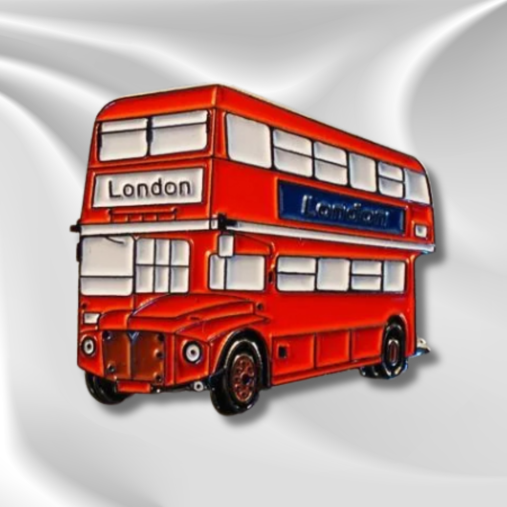 London Double-decker Bus Pin Badge