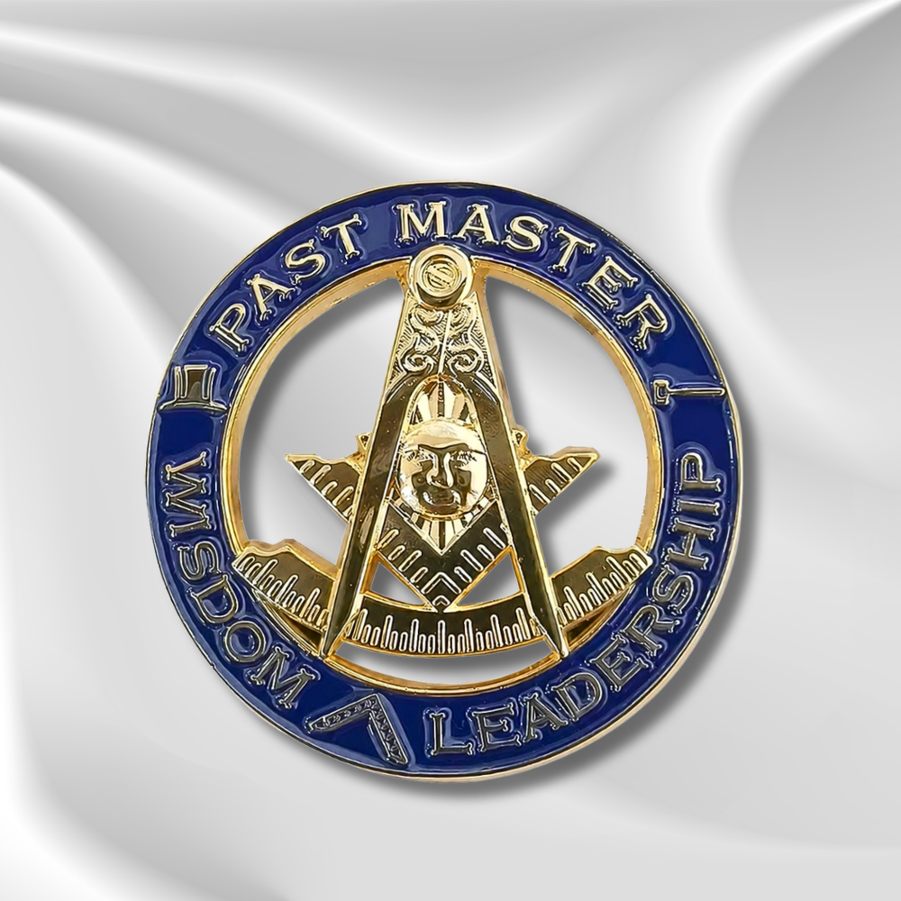 Past Master Masonic Pin Badge