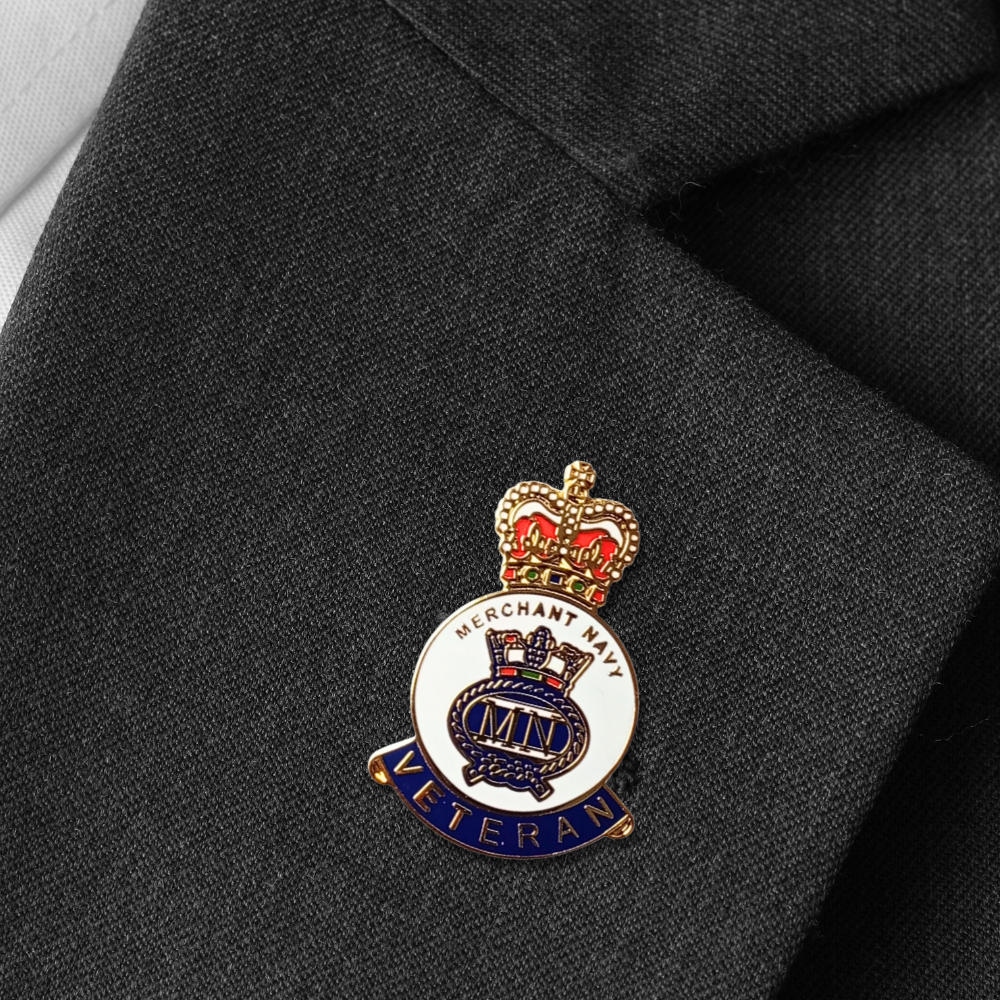 Merchant Navy Veteran Pin Badge