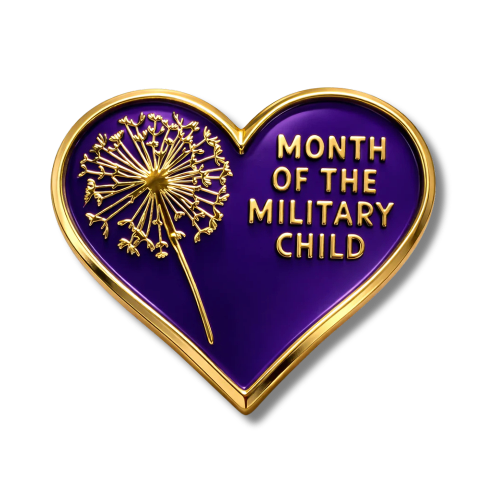 Month of the Military Child Pin Badge