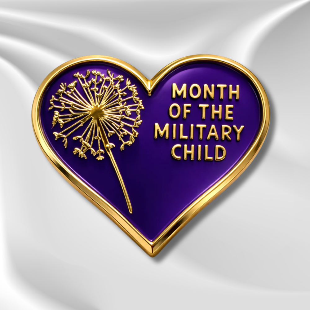 Month of the Military Child Pin Badge