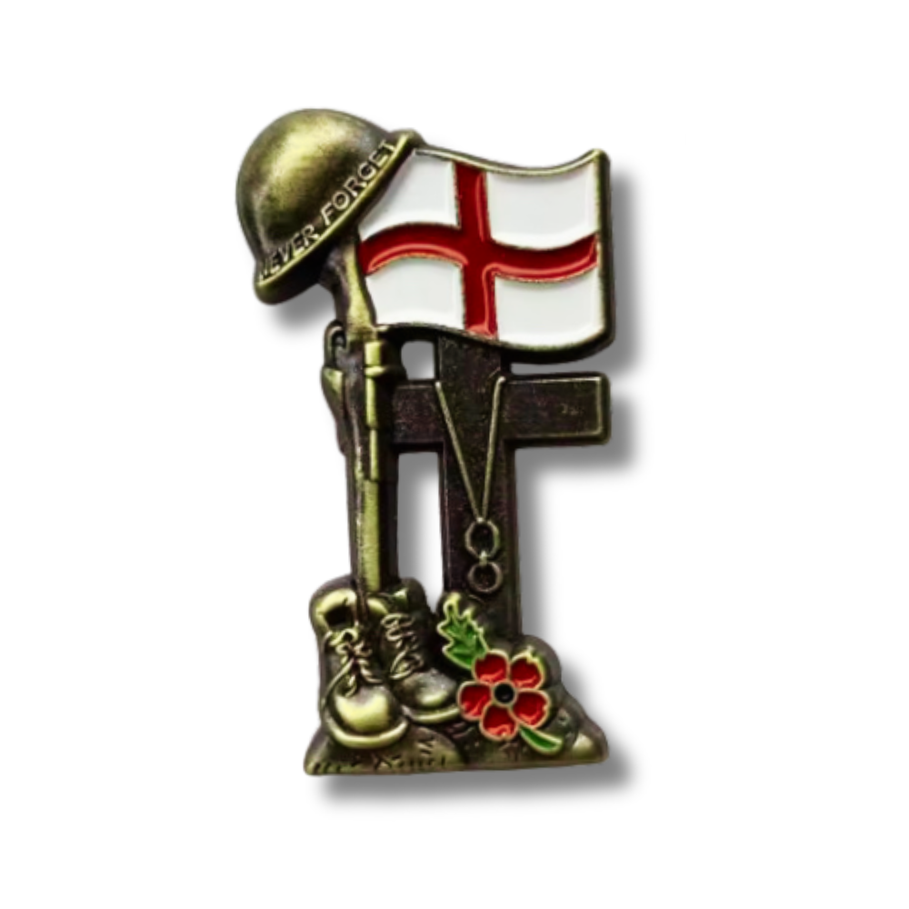 Never Forget Remembrance Pin - England Edition – BRITISH PRIDE