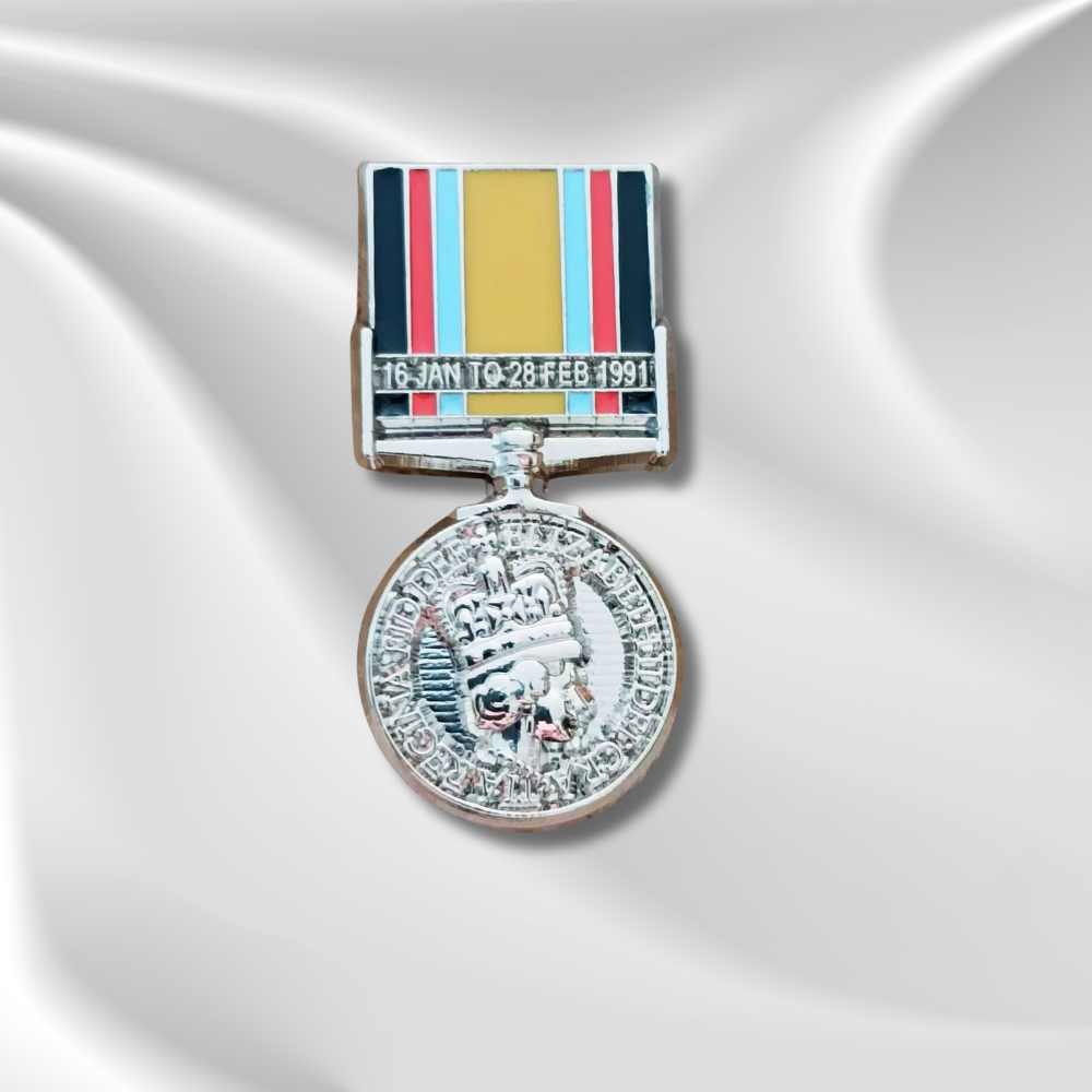 Operation Granby and Desert Storm Medal Pin Badge - Gulf War