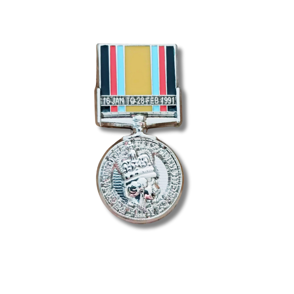 Operation Granby and Desert Storm Medal Pin Badge - Gulf War