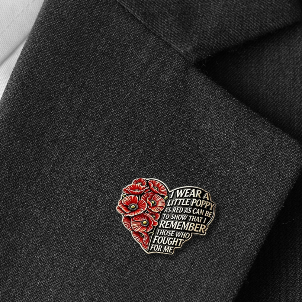 Poppy Poem Pin Badge