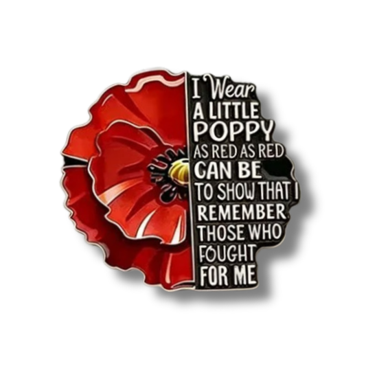Poppy Poem Pin Badge