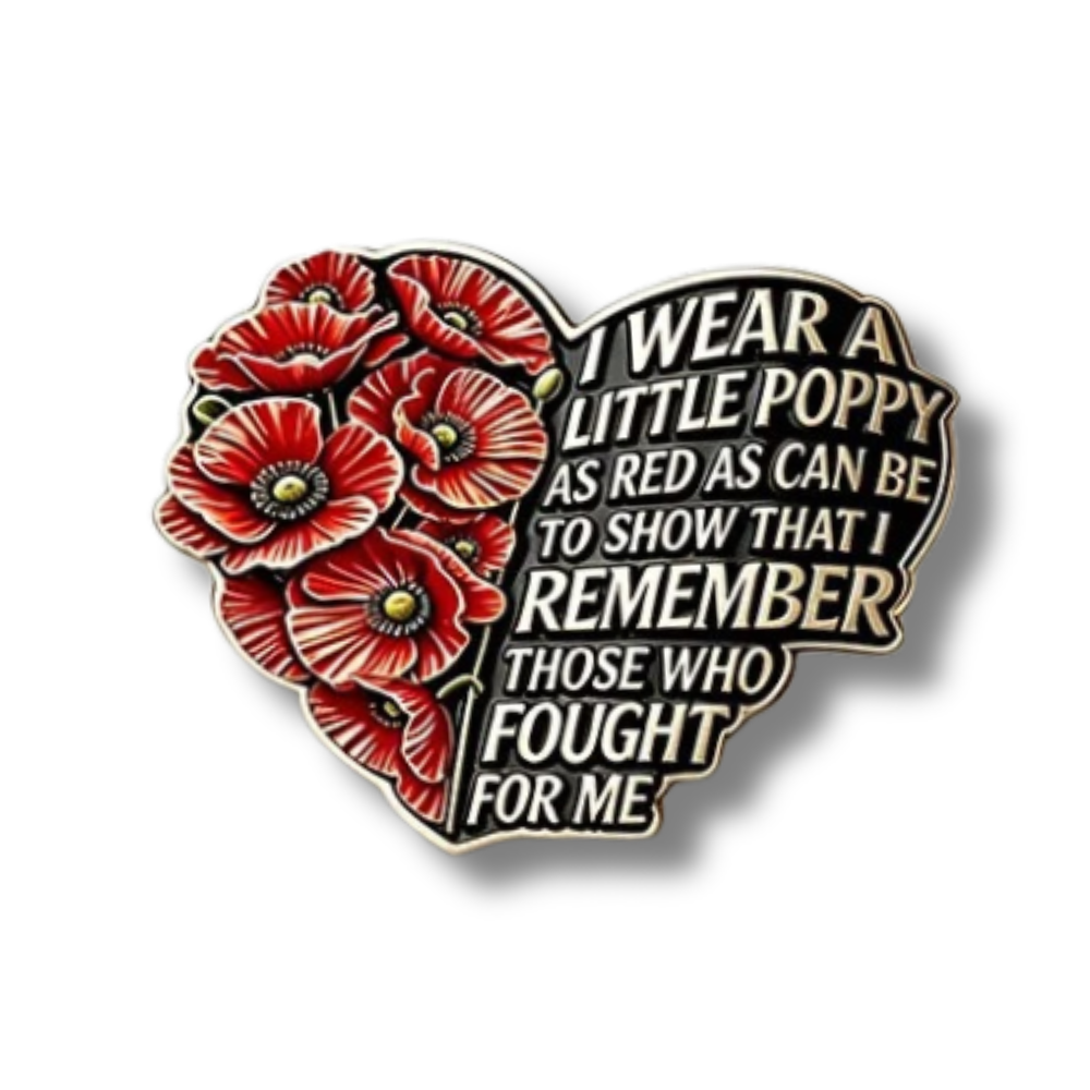 Poppy Poem Pin Badge