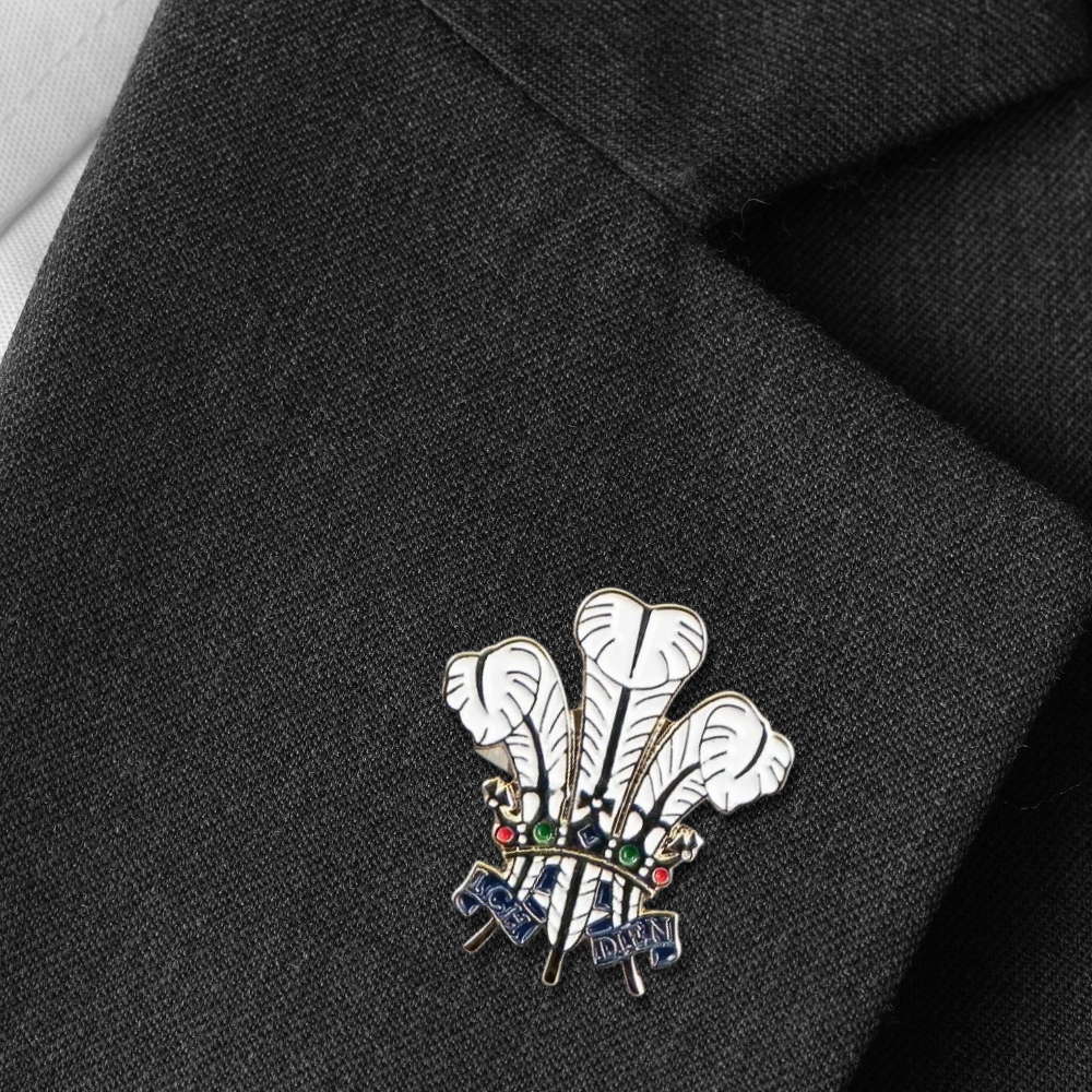 Prince of Wales Feathers Pin Badge