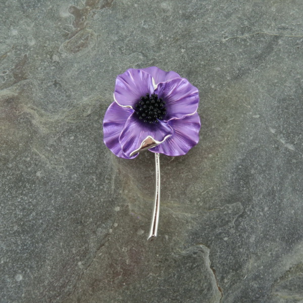 Purple Remembrance Brooch