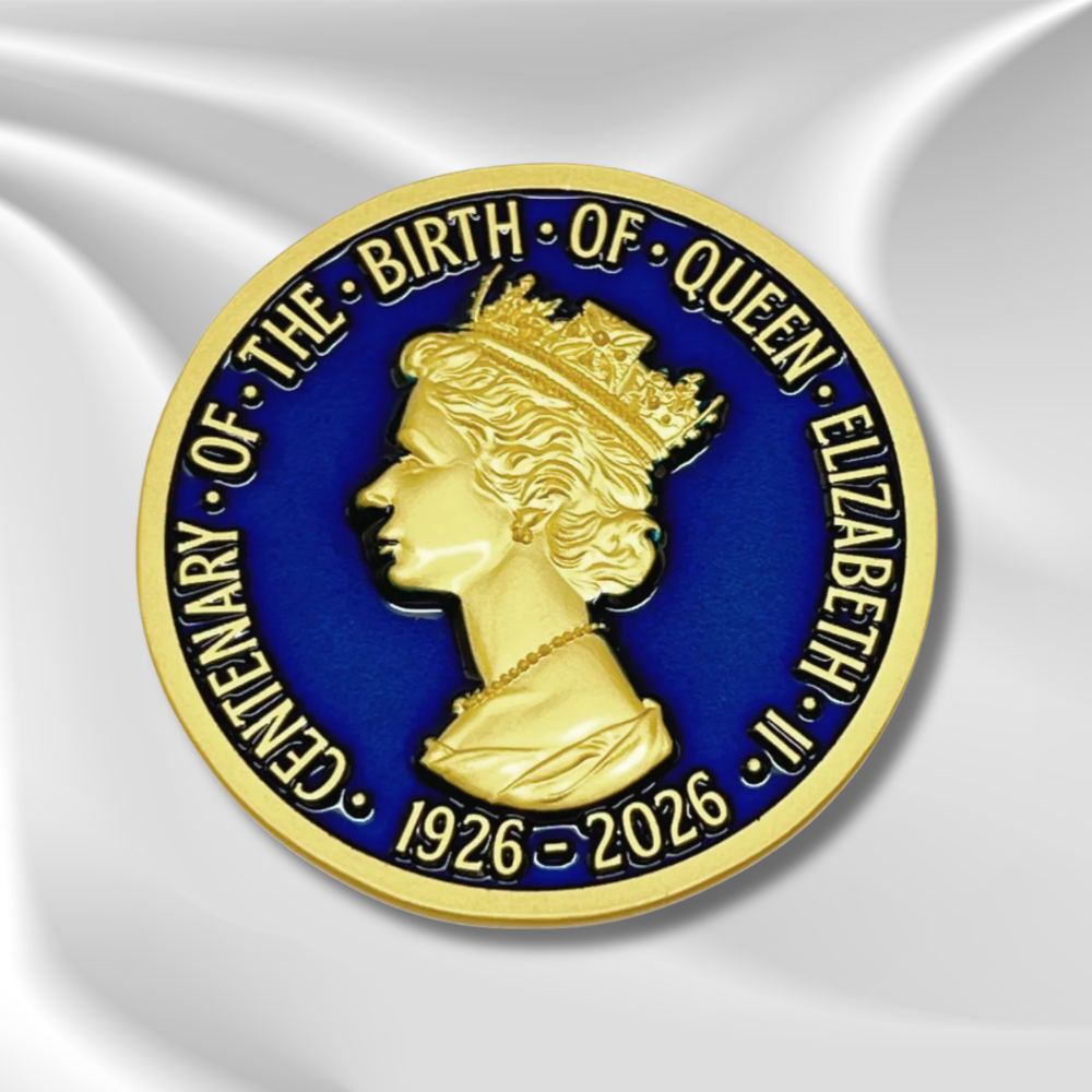 Queen Elizabeth II Centenary Pin Badge (1926–2026)