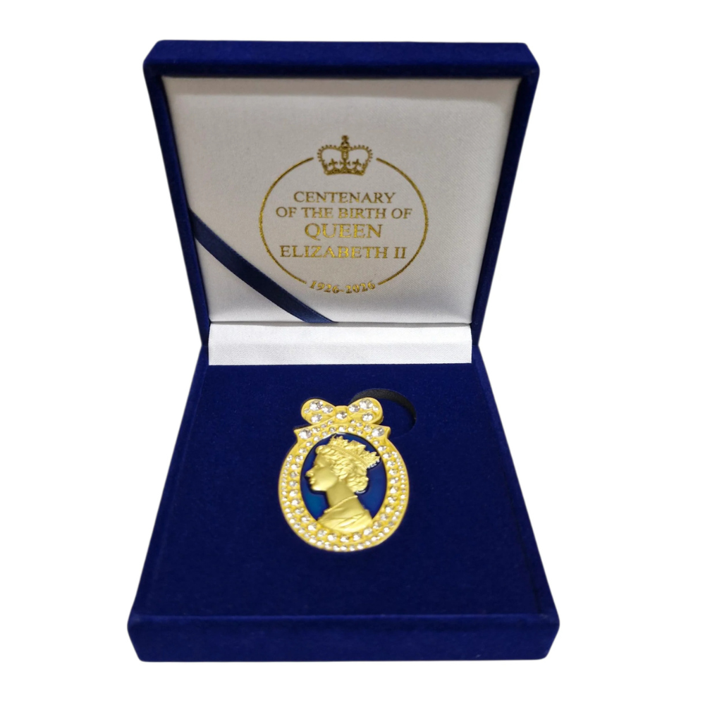 Queen Elizabeth II Centenary Cameo Brooch (1926–2026)