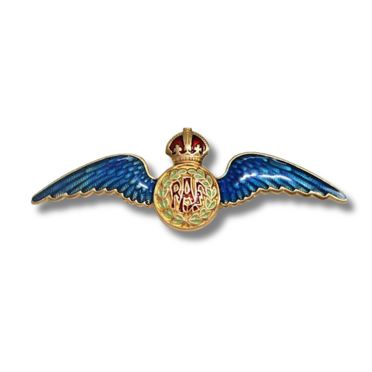 RAF Wings King's Crown Sweetheart Brooch