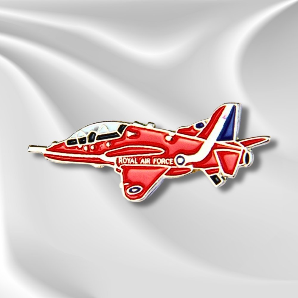 Red Arrows Hawk T1A Pin Badge
